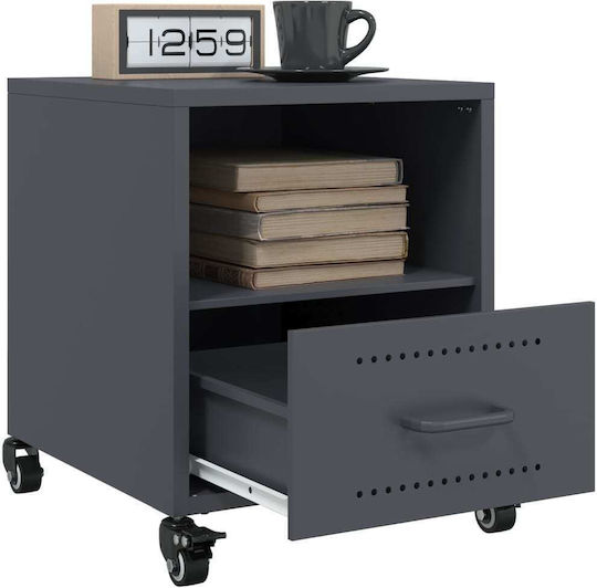 Wooden Bedside Tables Grey 2 Pieces 36x39x43.5cm