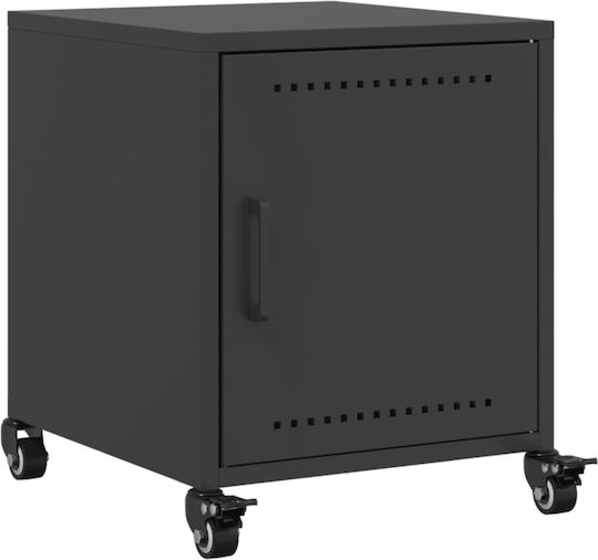 Wooden Bedside Tables Black 2 Pieces 36x39x43.5cm