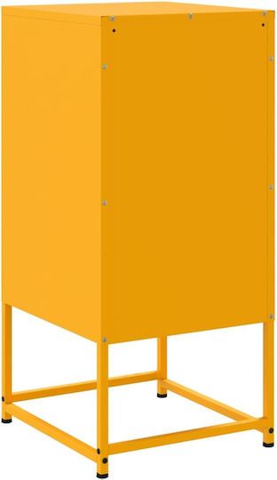 Κομοδίνο Μεταλλικό Κίτρινο 36x39x78cm