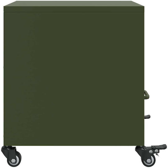 Комоди Дървени Зелен 2бр 36x39x43.5см