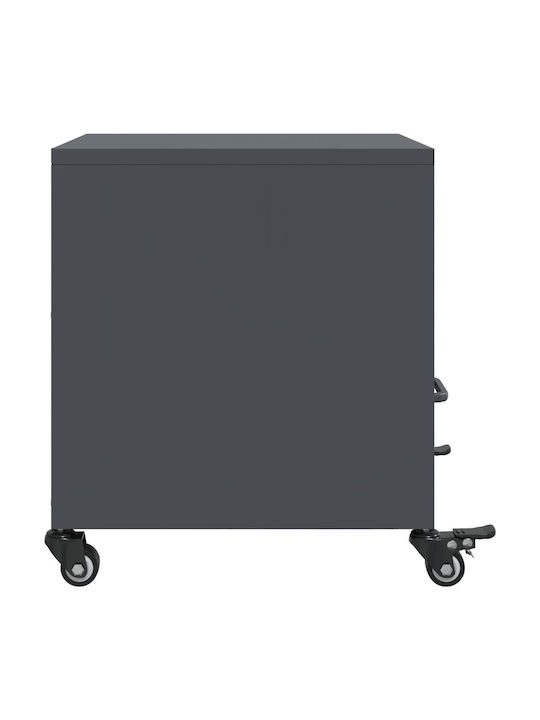 Wooden Bedside Tables Grey 2 Pieces 36x39x43.5cm