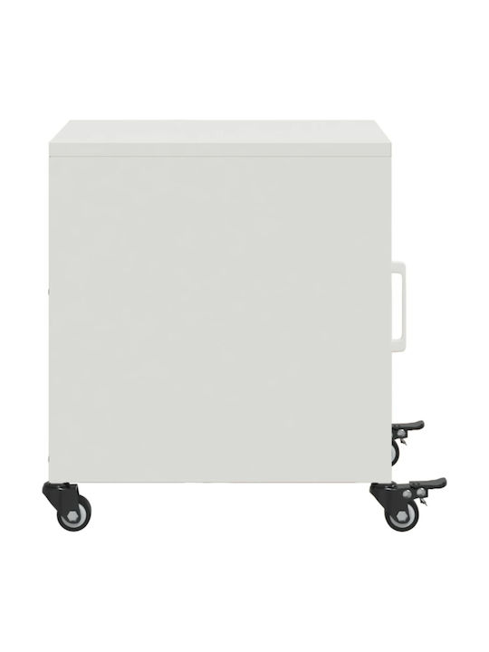Wooden Bedside Table White 36x39x43.5cm