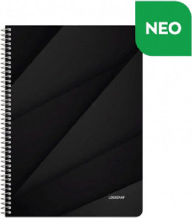 Logigraf Spiral Notebook Ruled A4 60 Sheets 2 Subjects Wirelock Multicolour 1pcs (Μiscellaneous colours)