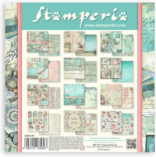 Stamperia Φύλλα Scrapbooking 10 φύλλα 10τμχ