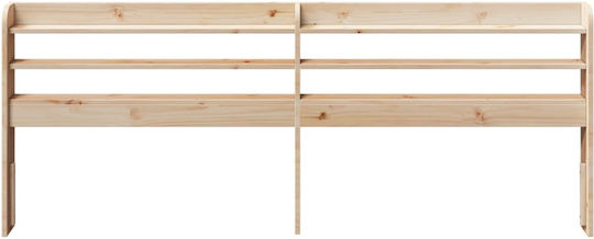 vidaXL Wooden Bed Headboard Beige 210x82cm