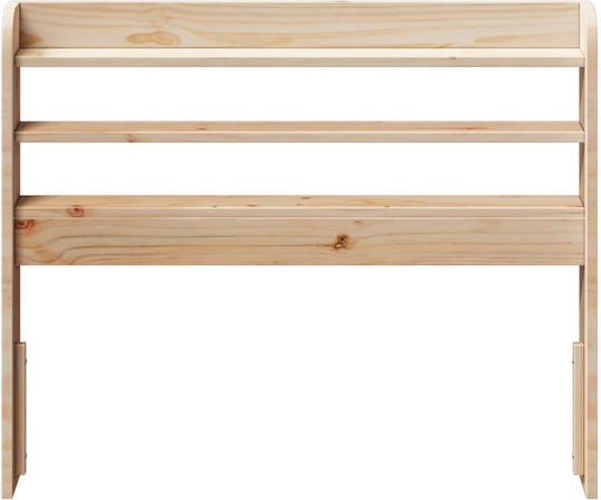 vidaXL Wooden Bed Headboard Beige 110x82cm