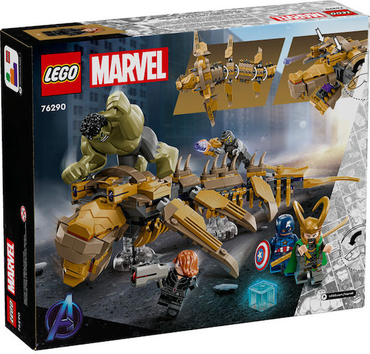 LEGO Marvel The Avengers vs The Leviathan for Ages 7+ 347 Pieces