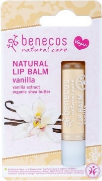 Benecos Vanilla Lip Balm for Chapped Lips Vanilla 4.8gr