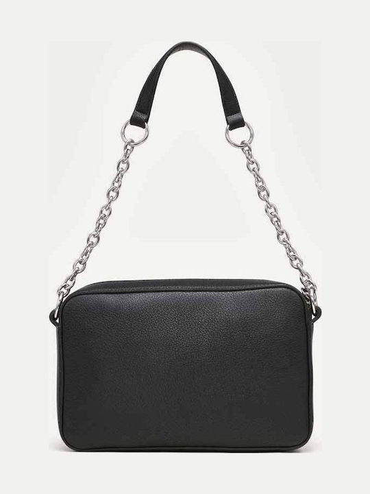 Leder Damen Handtaschen Crossbody Schulter Schwarz