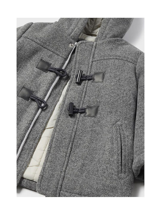 Mayoral Kids Coat Montgomery with Lining Grey