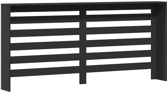 vidaXL vidaXL Heizkörperabdeckung aus Spanplatte Schwarz 175x20x82cm