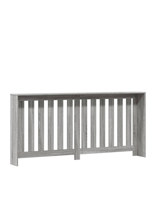 vidaXL Калориферен Капак от ПДЧ Сив 175x20x82см