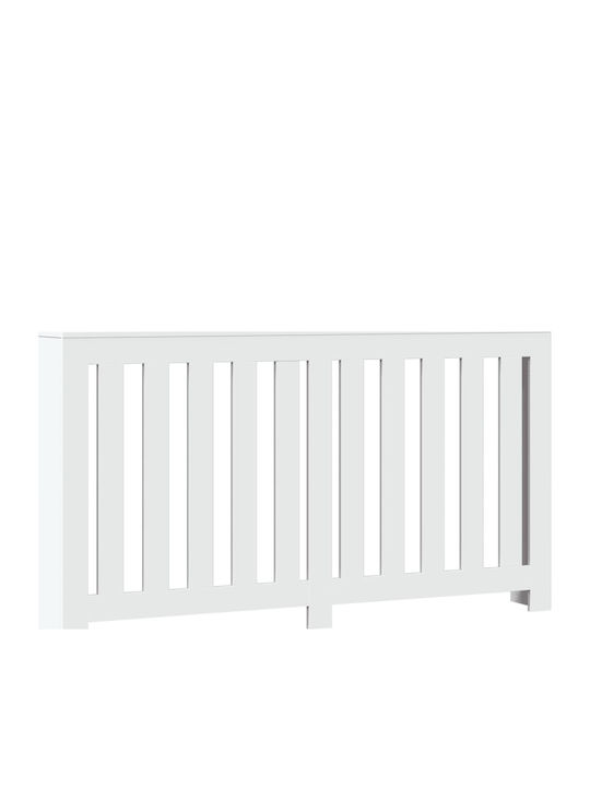 vidaXL Husă Pentru Radiator Din PAL Alb 149x20x82cm