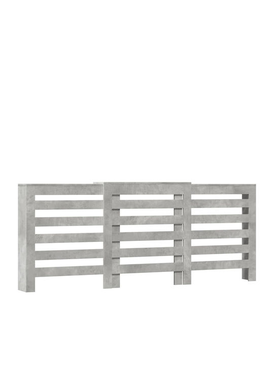 vidaXL Gray Particleboard Radiator Cover 205x21.5x83.5cm