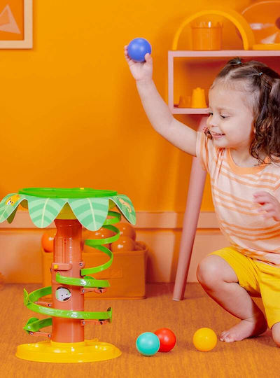 Bright Starts Jucărie pentru Bebeluși Tropical Twirl Ball Play cu Lumină și Sunete pentru 6++ Luni