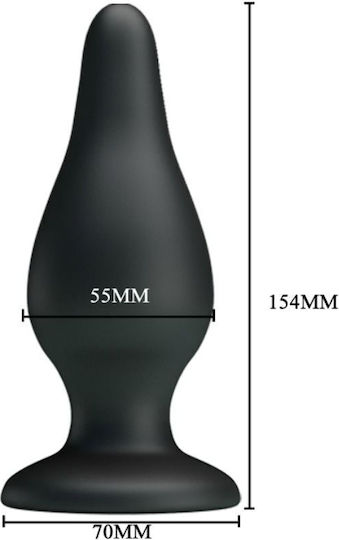 Pretty Love Sturdy Πρωκτική Σφήνα Medium Μαύρη