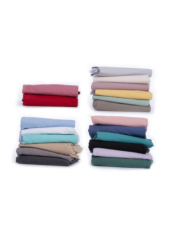 Nef-Nef Homeware Sheet for Single Bed 170x270cm. Basic 1211-ecru