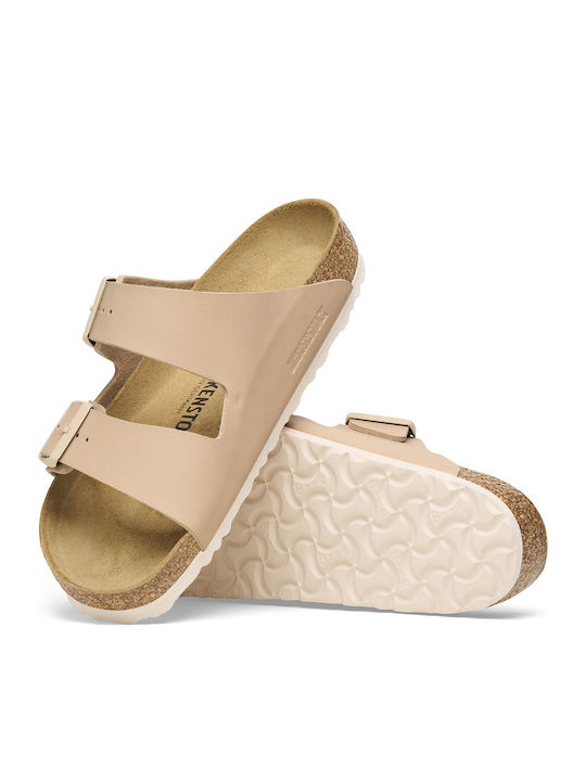 Arizona Birko-flor Women's Flat Sandals in Beige Color Regular Fit