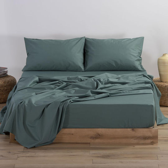 Nef-Nef Homeware Basic Μονό 170x270εκ. 1172 Green
