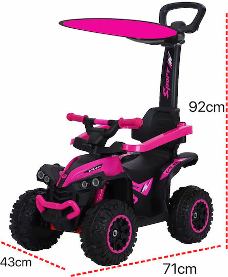 Homeone Pig Baby Walker Car Ride On with Handlebar for 12++ Months 921-PINK Pink