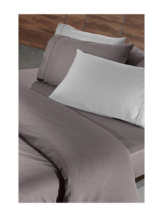 Guy Laroche Sheet Semi Double 180x270cm. Minimal Melanze