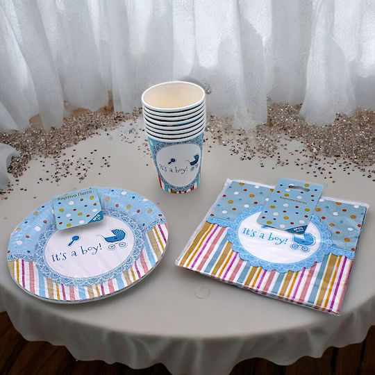 A Boy!" Serving Set for Party 8pcs