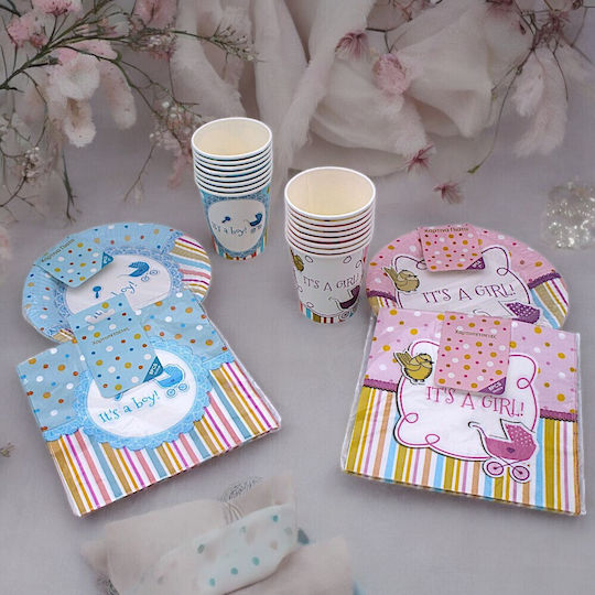 "it's A Girl!" Serving Set for Party 8pcs