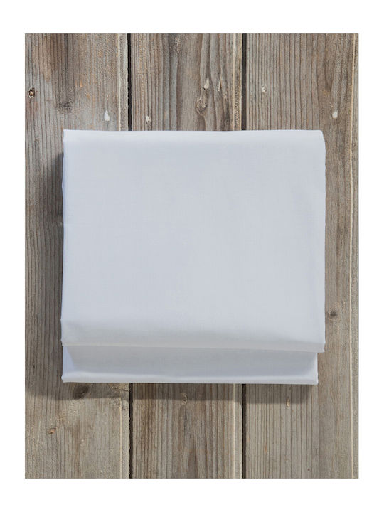 Nima Superior Σεντόνι Υπέρδιπλο με Λάστιχο 165x205+35εκ. White