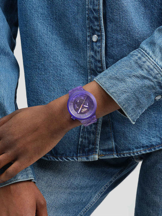 Swatch Swatch Ρολόι Μπαταρίας με Καουτσούκ Λουράκι Swatch Swatch Ρολόι Μπαταρίας με Καουτσούκ Λουράκι