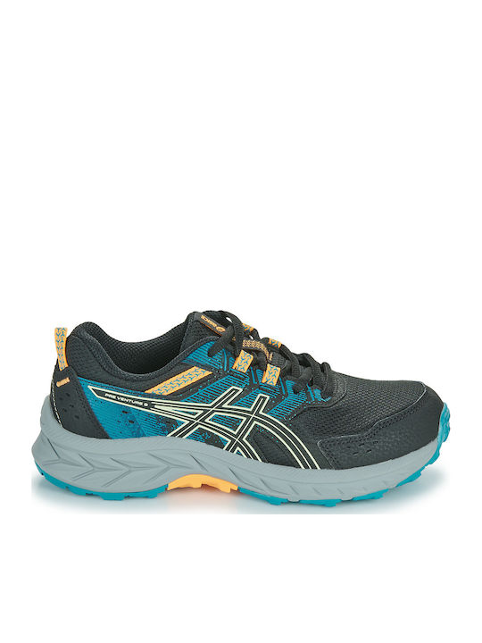 Pre-venture 9 Gs Αθλητικά Παιδικά Παπούτσια Running με Κορδόνια Μαύρα