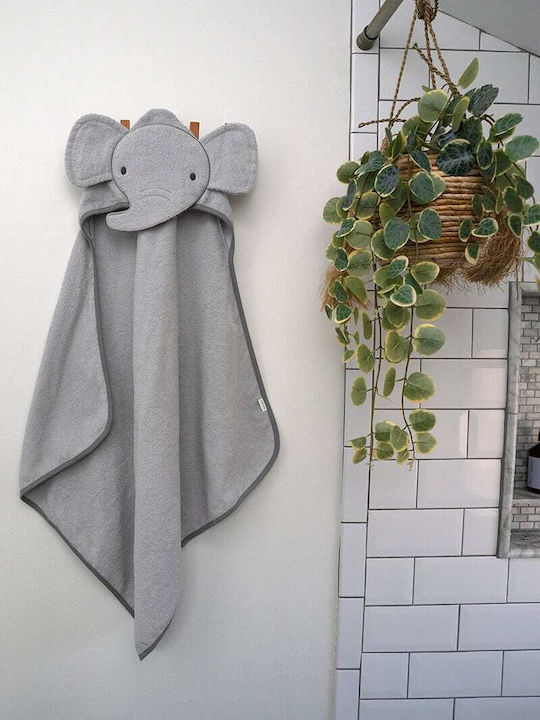 Ingenuity Hooded Baby Bath Towel Gray