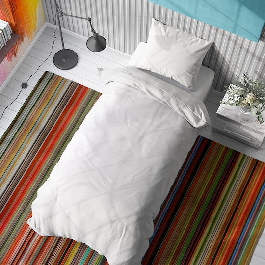 Dimcol Solid Σετ Υπέρδιπλο 4τμχ 240x270εκ. White
