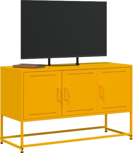 Stand TV Metalic Galben L100.5xA39xÎ60.5cm