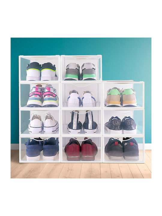 Plastic Shoe Organizer White 46x33.5x87cm