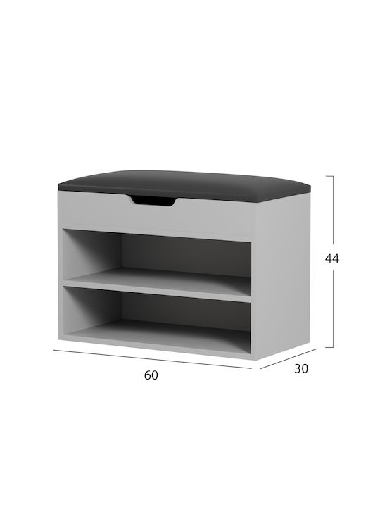 Romir Wooden Shoe Organizer Gray 60x30x44cm