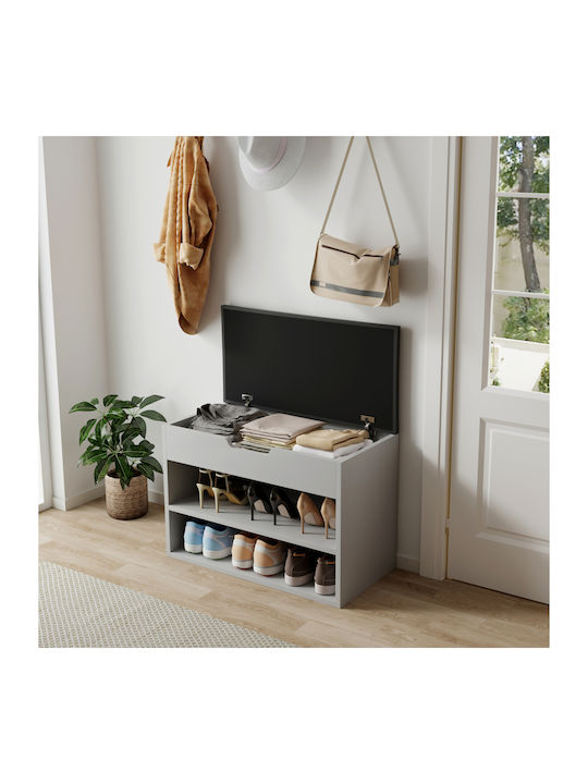 Romir Wooden Shoe Organizer Gray 60x30x44cm