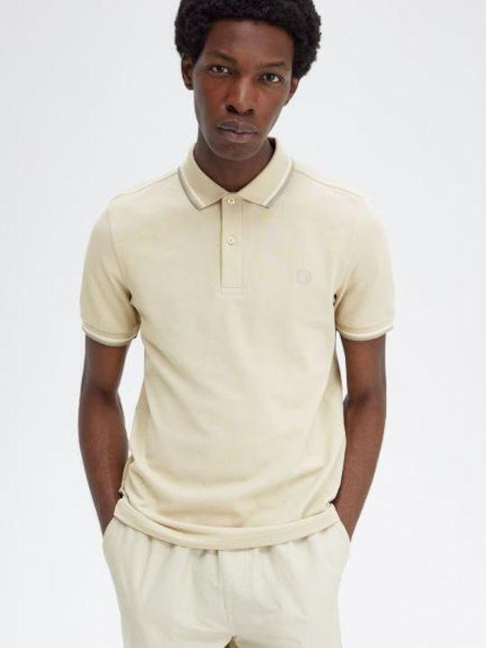 Fred Perry Bluza Bărbătească Polo Albă