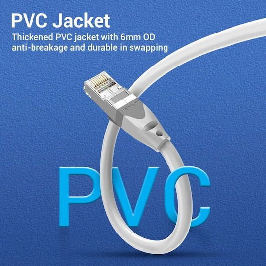 Vention S/FTP Kat.6a Ethernet-Netzwerkkabel 20m Gray 1Stück