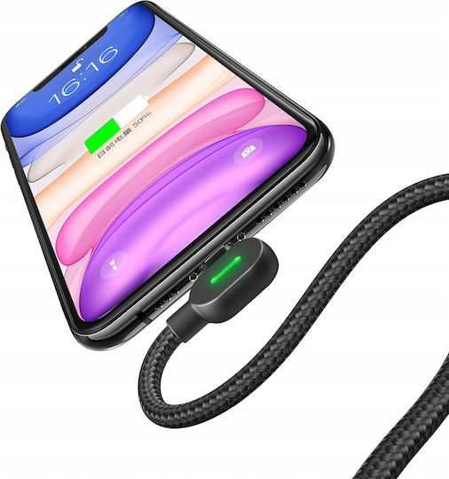 Mcdodo LED USB-C to Lightning Cable Μαύρο 2m (CA-7371)
