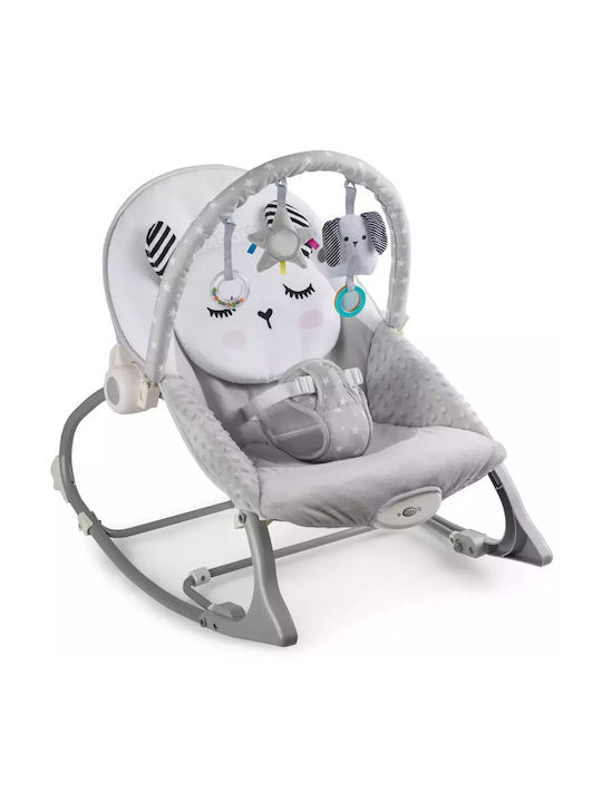 Nukido Elektrisch Baby Entspannung 2 in 1 mit Vibration Gray für Kinder bis zu 18kg