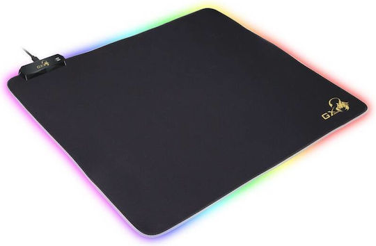 Genius 31250004400 Гейминг Мишка Пад Голям (450мм) с RGB Осветление Черен