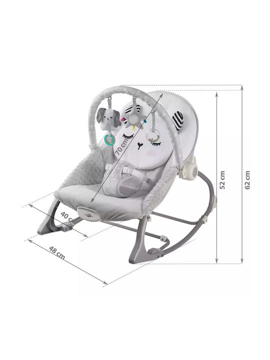 Nukido Electric Baby Relax with Vibration Gray for Child up to 18kg