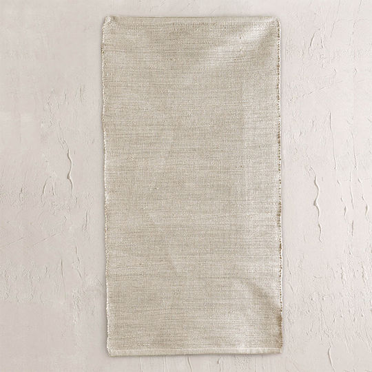 Rythmos Nisyros Χαλί Ορθογώνιο Βαμβακερό Εκρού 70x140cm