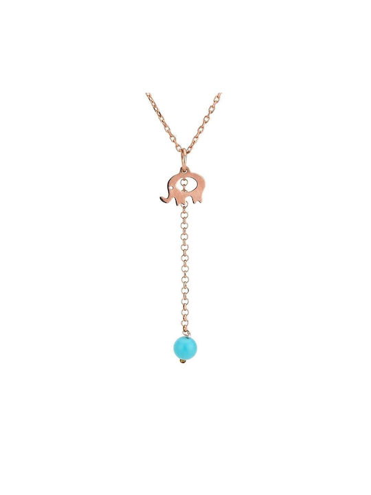 Goldsmith Necklace from Pink Gold Plated Silver