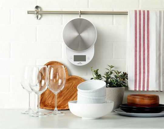 ETA Digital Kitchen Scale with Bucket up to 5kg White