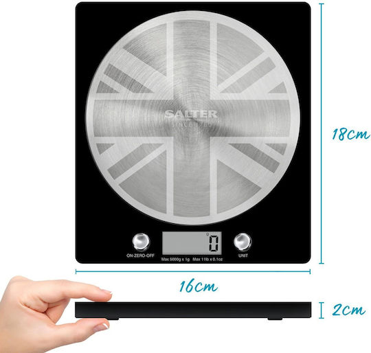 Salter Digitale Küchenwaage bis 5kg Beige