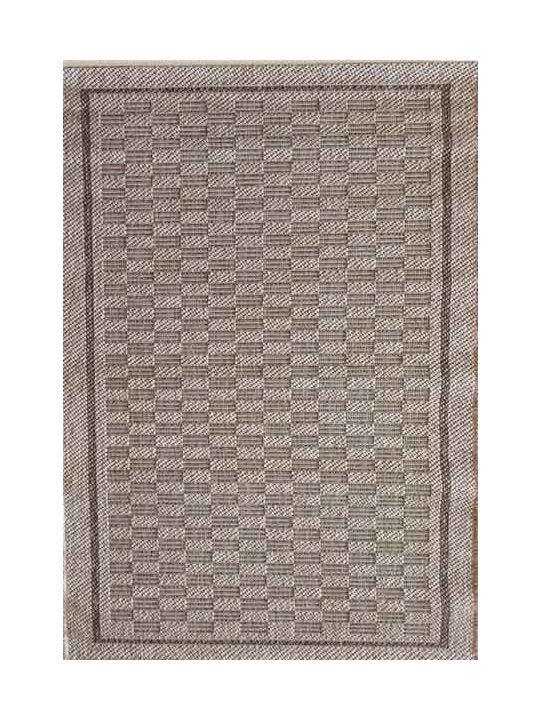 Teppich Rechteckig Korbweide Beige