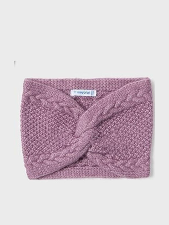 Kids Beanie Set with Scarf & Gloves Knitted Pink 3pcs