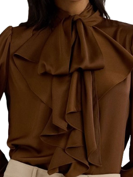 Ralph Lauren Women's Long Sleeve Shirt Brown