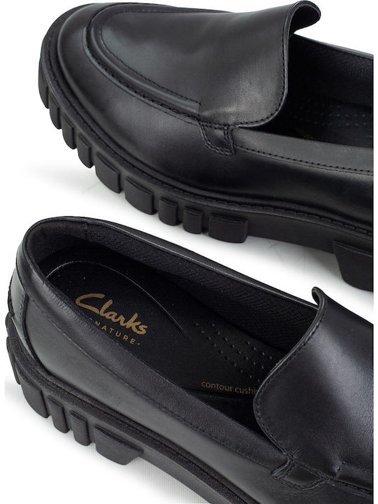 Loafers Page Loafer Leather Women's Loafers in Black Color